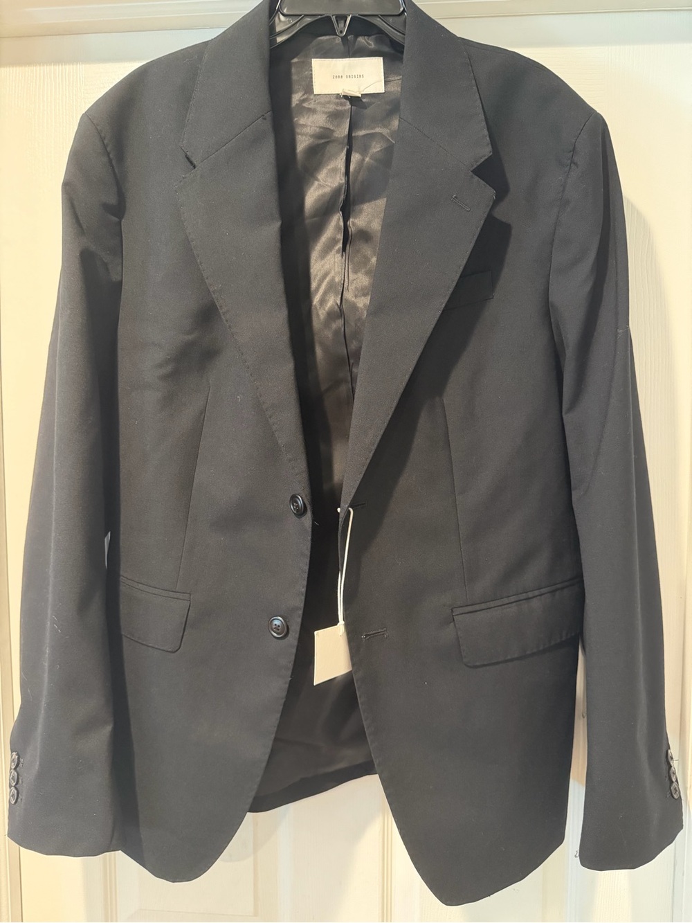 Zara Men's Black Single-Breasted Blazer